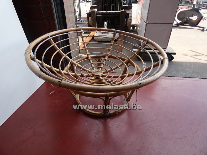 Vintage ronde rotanzetel