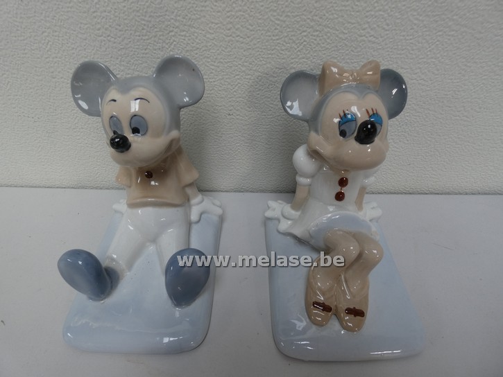 Mickey en Minnie Mousse "in pastel kleuren"