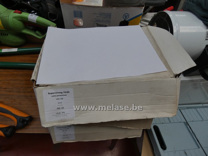 Zelfklevende etikketten "A4"