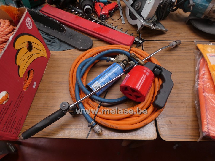 Gasbrander + toebehoren