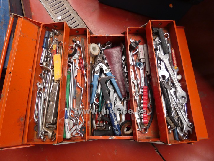 Metalen gereedschapskoffer "oranje"