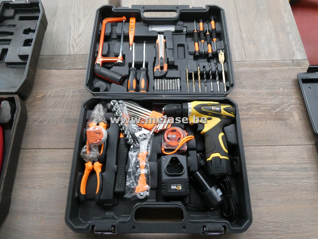 Gereedschapskoffer + inhoud