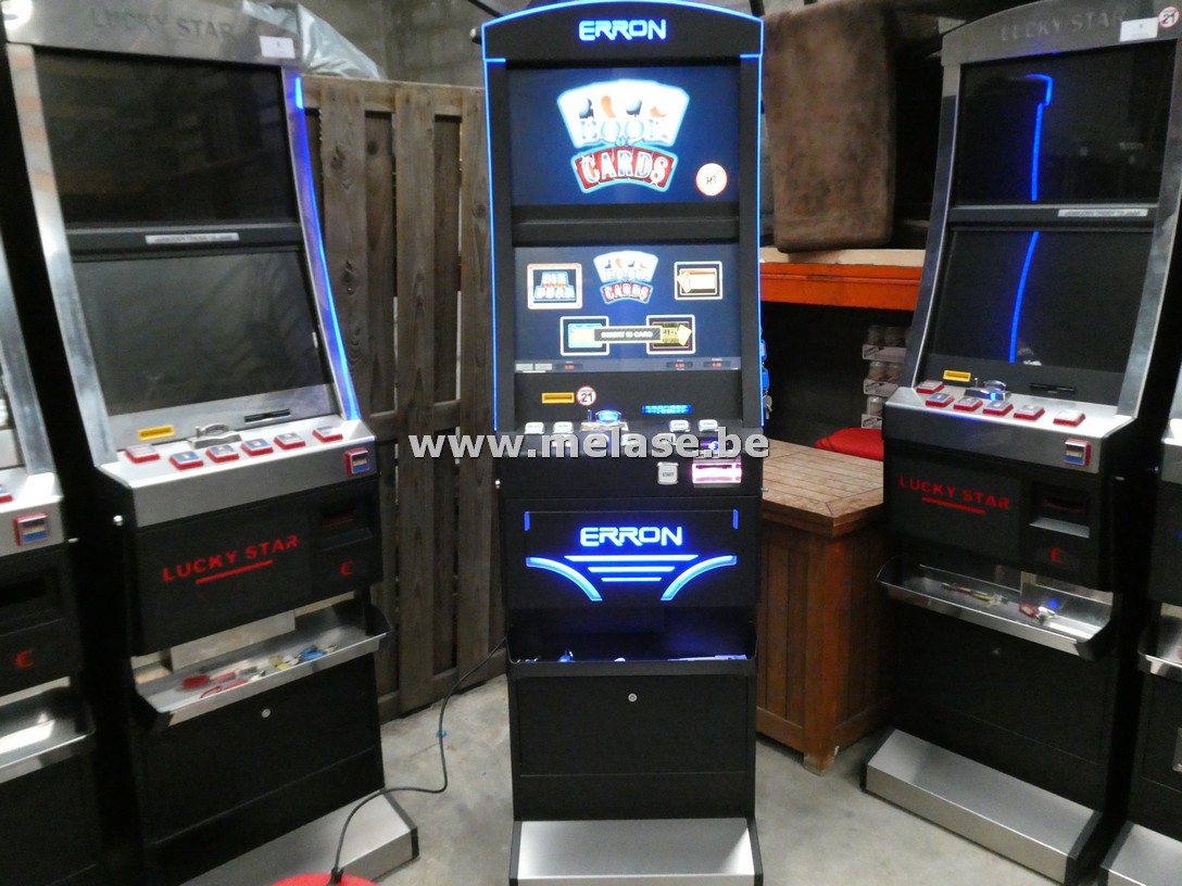 Gokkast/kaartspelautomaat "Erron - Book of Cards - blauw"